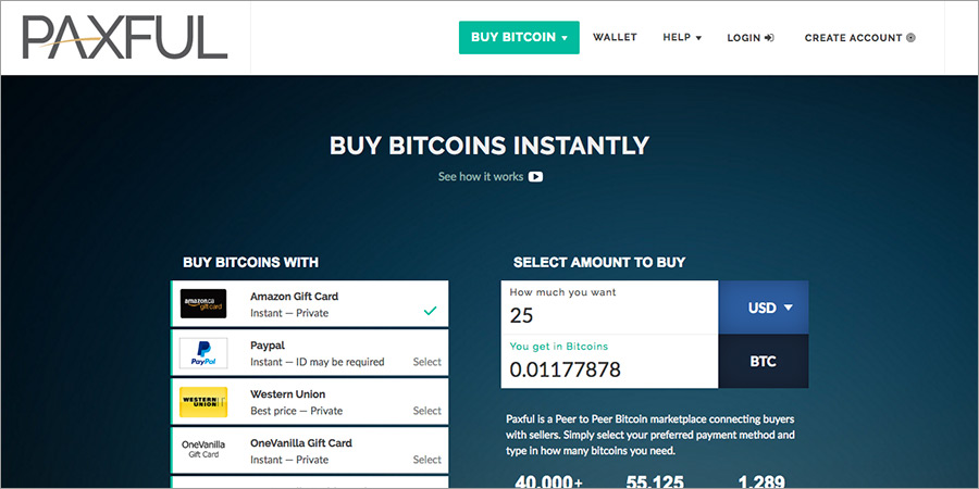 How to buy bitcoins: PAXFUL